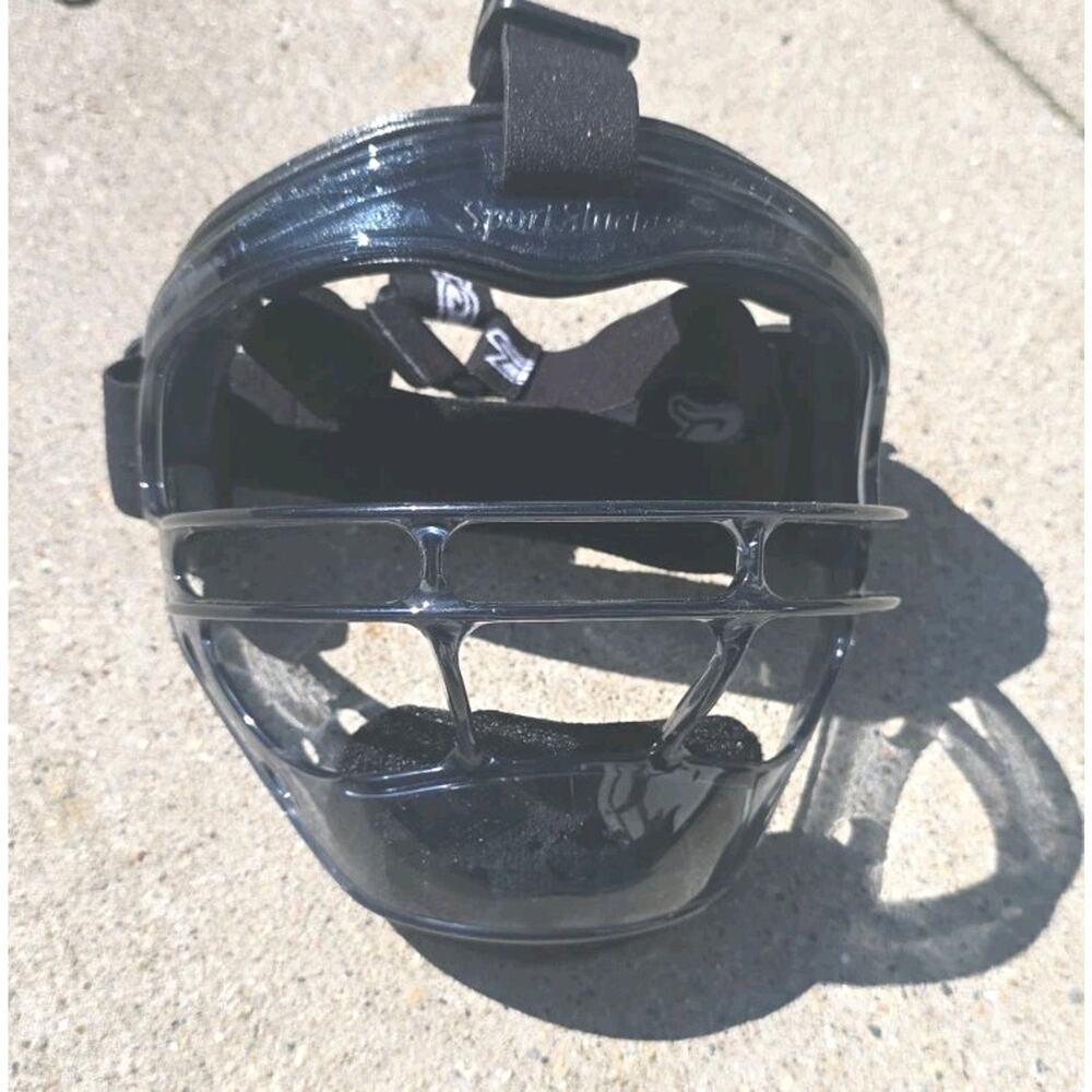 DS Defender Softball Face Mask Guard Adjustable Youth Sport Shield Black 2y/b